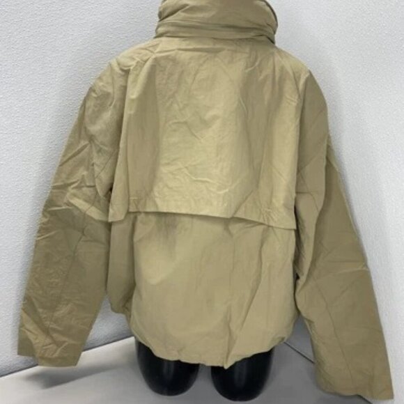 NEW ATHLETA Womens Jacket Flax Beige Size XL Everywhere Nylon Cotton Full Zip - Picture 8 of 11